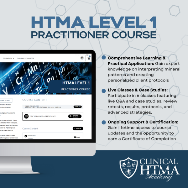 HTMA101 HTMA Practitioner Level 1 Course